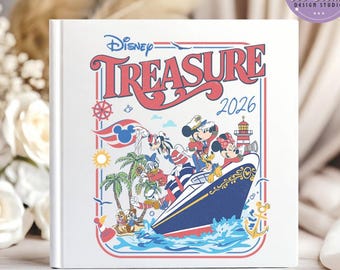 Libro de autógrafos personalizado de Disney Cruise, Libro de recuerdos del viaje familiar en crucero de Mickey y sus amigos, Disney Wish Dream Magic Wonder Fantasy Destiny