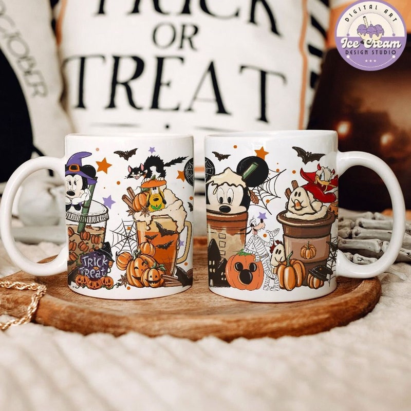 Exquisite Disney Halloween Mug Scene Photography