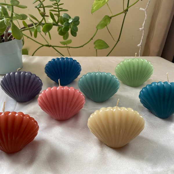 Seashell Candle Etsy