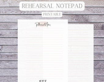 Printable Actor's Worksheet: Scene Study & Audition Prep (PDF Download ...