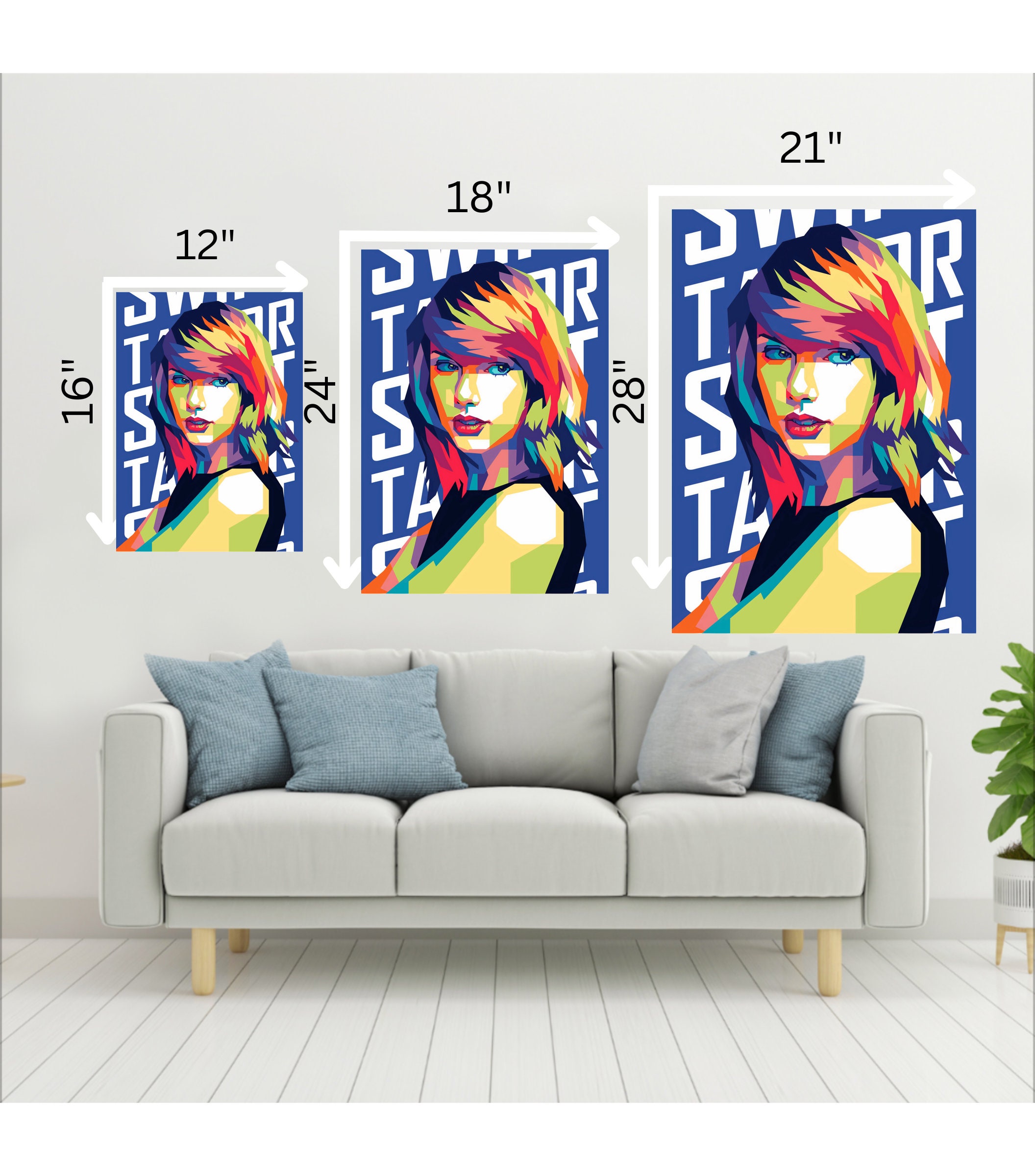 Affiche Taylor Swift - The Eras Tour 2023 - Style Vintage Cinéma Rétro - Format 40x60 Cm - Impression Haute Qualité Sur Papier 180 G - 7