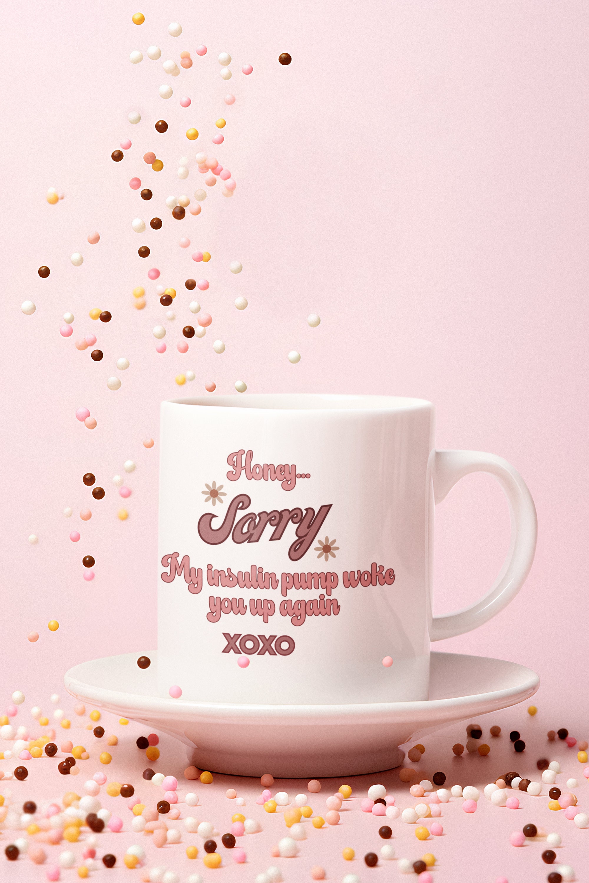 Diabetes Fun Themed Coffee Mug Ceramic Cup 11oz Cute Diabetic Mug