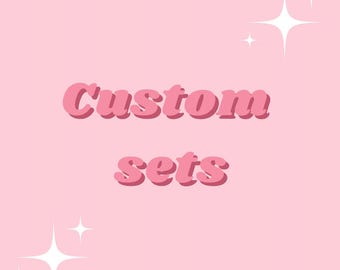 Custom press on nail set