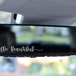 Custom Rear View Mirror Decal / Car Sticker / Decal / Vinyl Decal / Motivational / Funny Quote / Biblical Quote