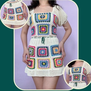 Parsley Granny Square Dress Crochet Pattern
