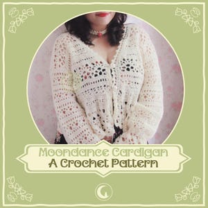 2025 Updated Moondance Cardigan Digital PDF Crochet Pattern