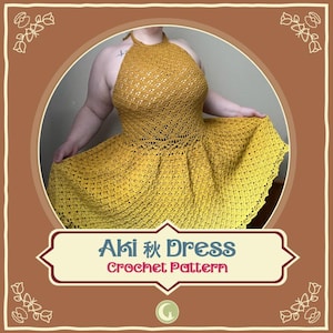 Aki 秋 Dress Crochet Pattern Digital File