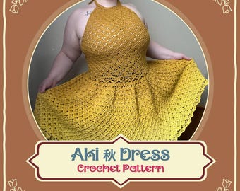 Aki 秋 Dress Crochet Pattern Digital File