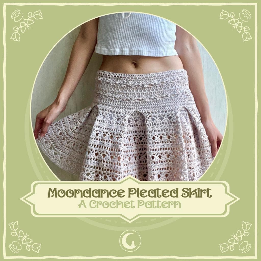 Moondance Pleated Skirt Crochet Digital Pattern - Etsy