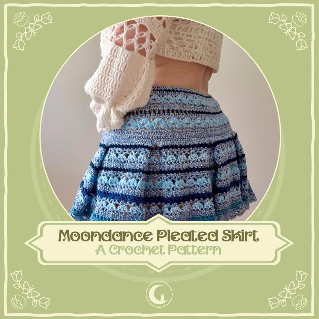 Moondance Pleated Skirt Crochet Digital Pattern - Etsy