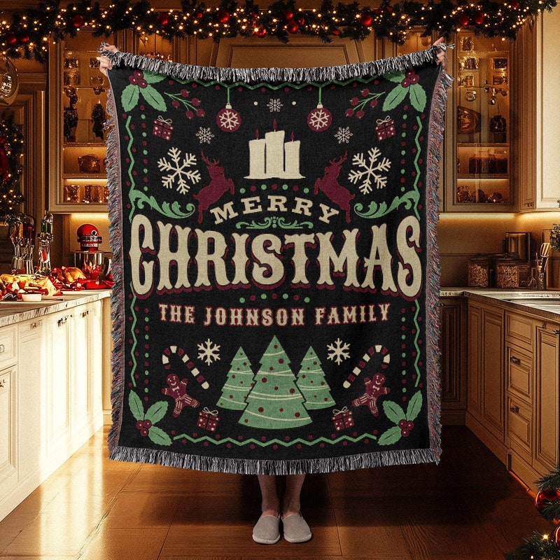 Christmas Blanket - Etsy