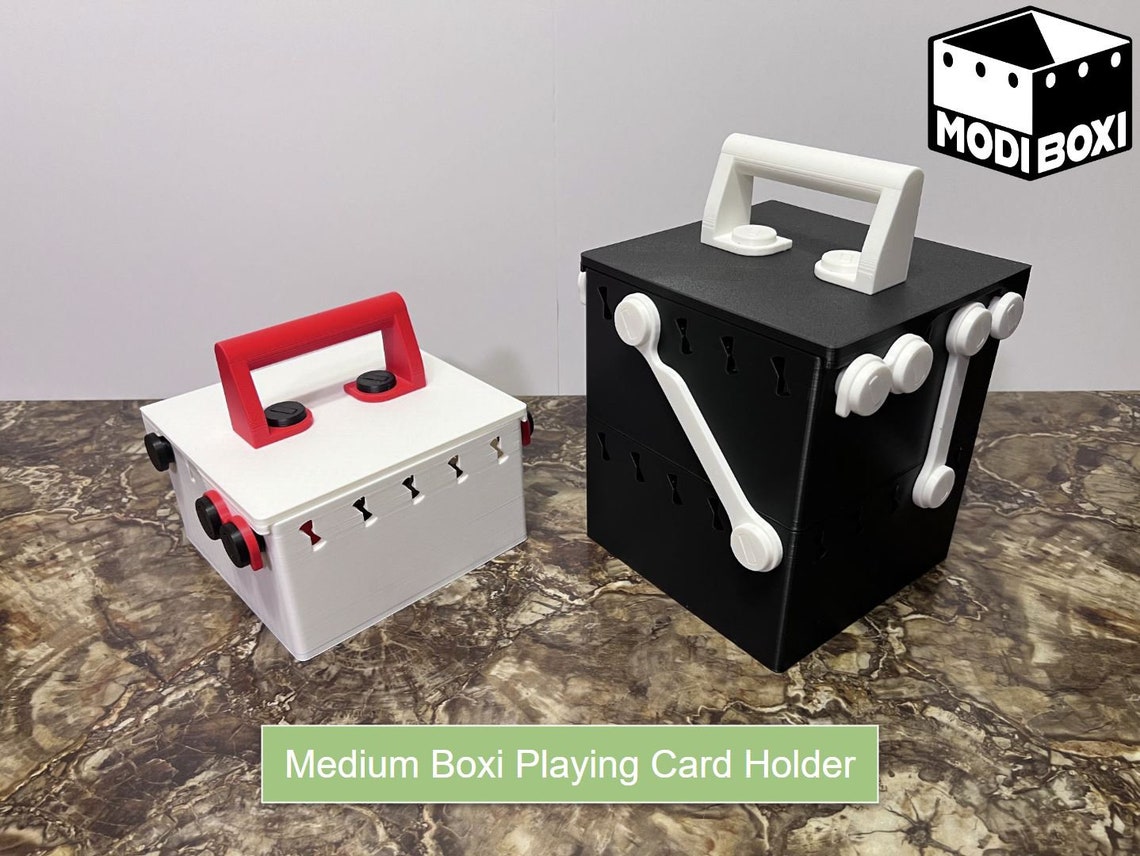 Playing Card Holder Medium Modi Boxi - Etsy
