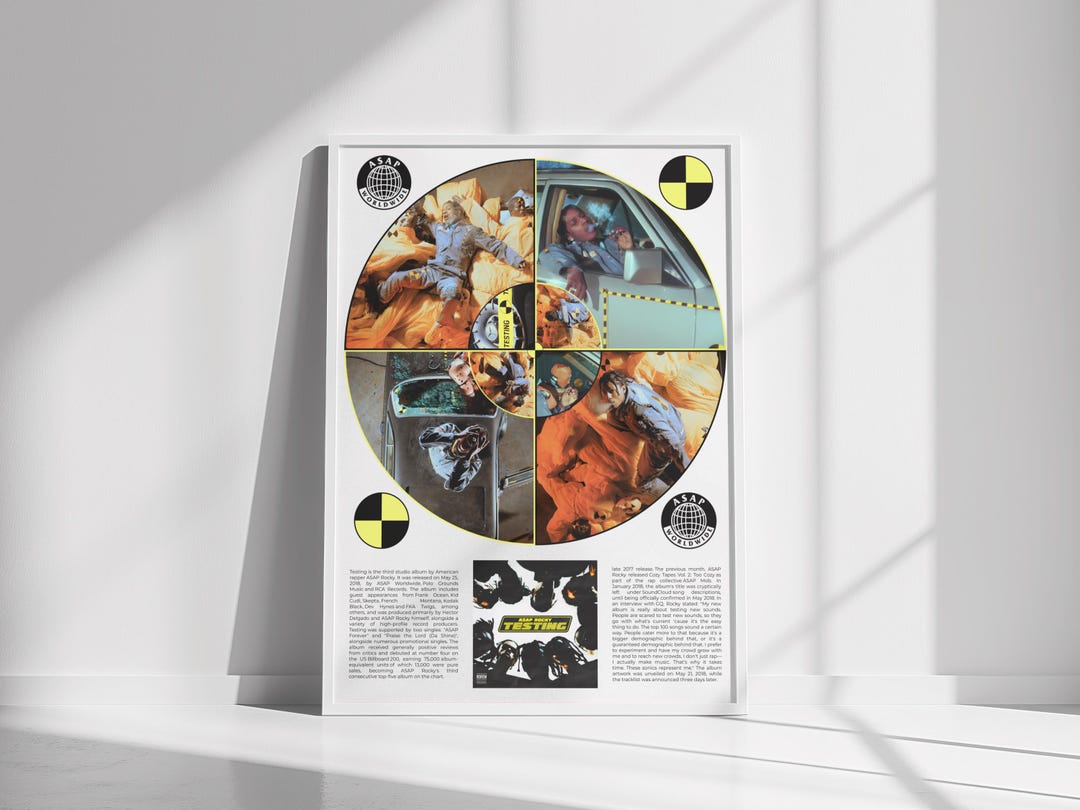 ASAP Rocky 'TESTING' Album Cover Art Print (digital Download) - Etsy UK