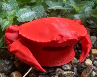 ¡Cangrejo come babosas! Protege tus plantas con esta trampa decorativa para babosas. Un regalo ideal para jardineros.