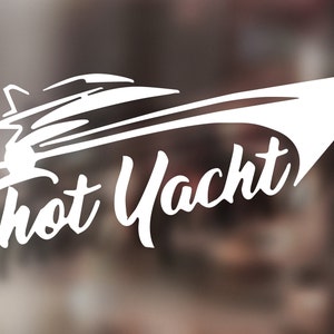 Thot Yacht Car Decal Sticker, Thot Yacht Window Banner Decal Sticker, Thot Yacht Car,Truck Window Bumper Sticker