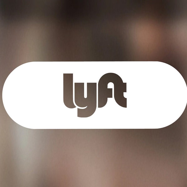 Lyft logo (Buy 1 Get 1 Free 6 - 7 Inch Only!) - Vinyl Decal Sticker (Cut-Out) - Multiple colors available!