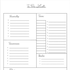 To Do List (PDF Download)