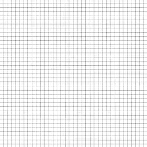 May include: A blank white sheet of paper with a black grid pattern. The grid is composed of evenly spaced horizontal and vertical lines, creating a series of small, uniform squares across the entire surface. The lines are thin and dark, providing a clear contrast against the white background.