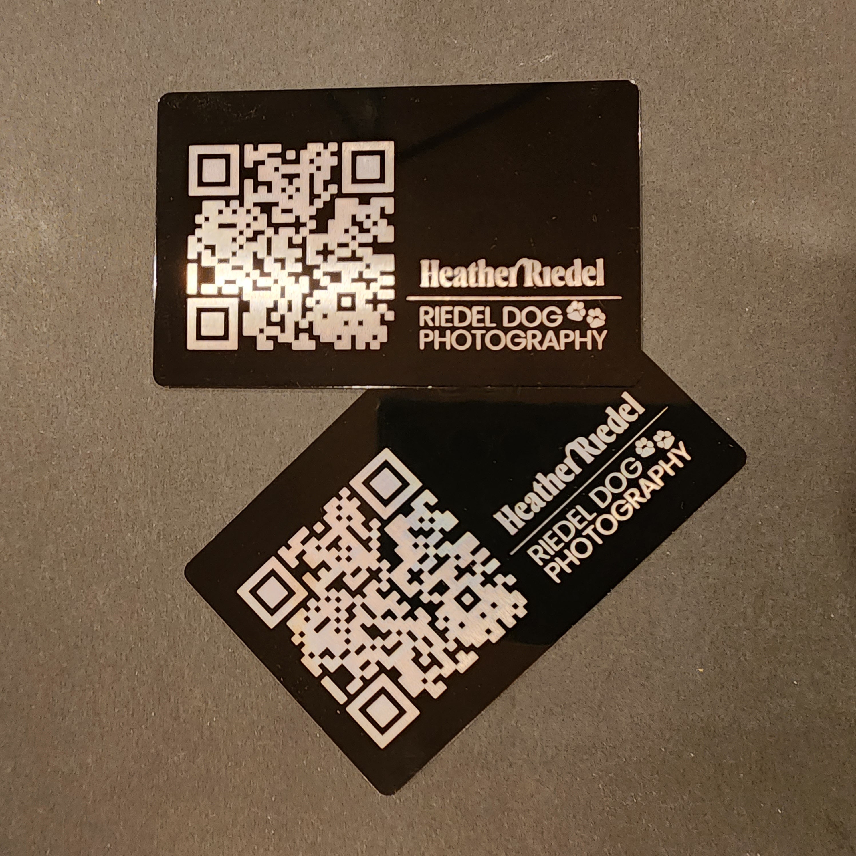 Metal Business Cards With a Complimentary QR Code, Contactless Business ...