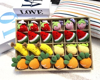 Personalized Crochet Fruit Keychain: Handmade Summer Gift