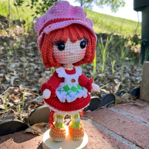 Erdbeer Shortcake Puppe | Amigurumi Erdbeerkuchen | Erdbeer-Shortcake-Kollektion | Erdbeer Shortcake Plüschtier