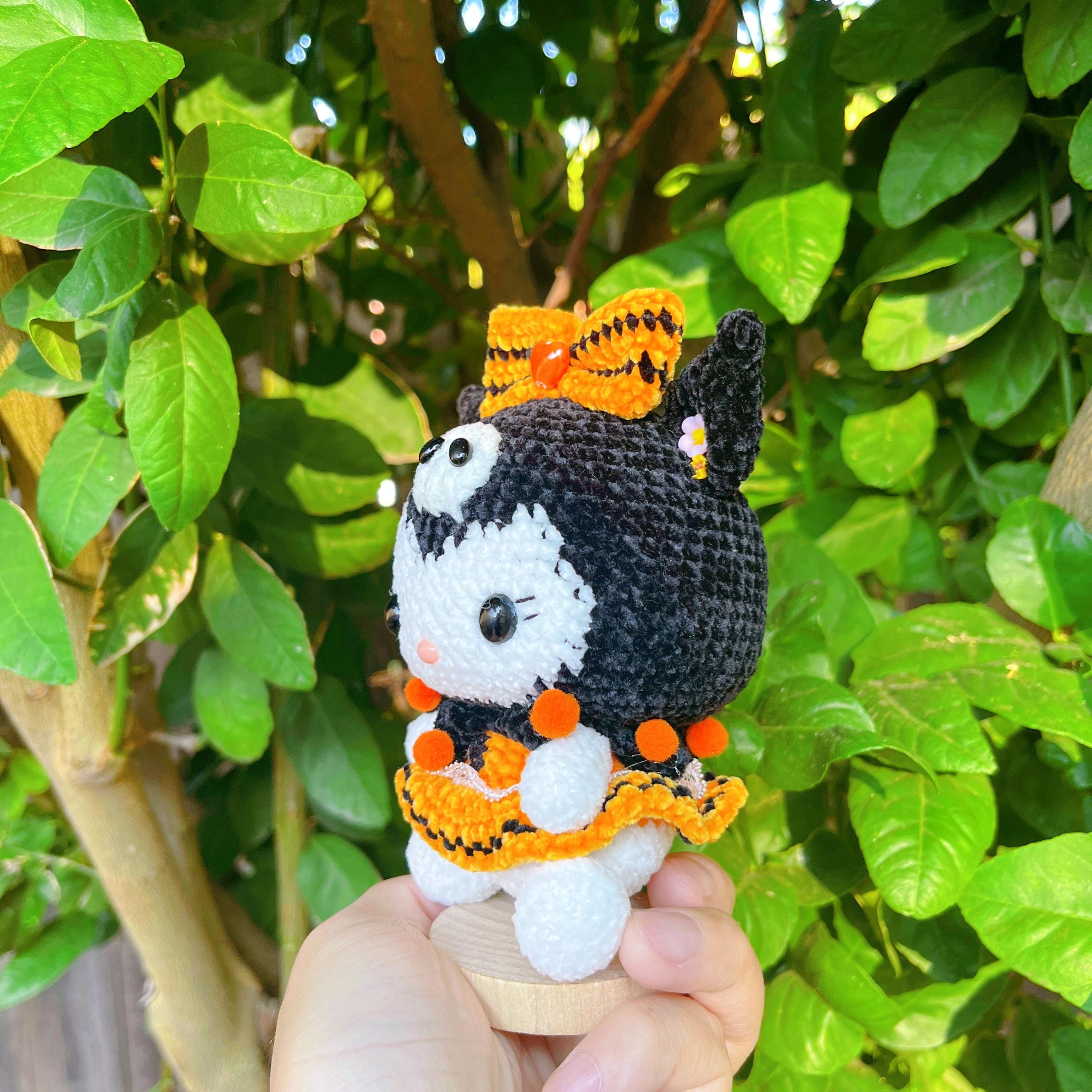 Kuromi Halloween Crochet Doll – Glow in the Dark Handmade Plush