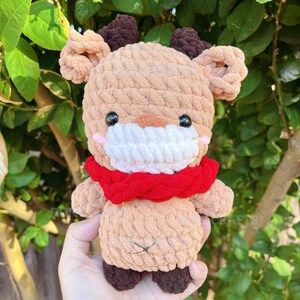 Crochet Christmas Reindeer Plush: Handmade Holiday Ornament
