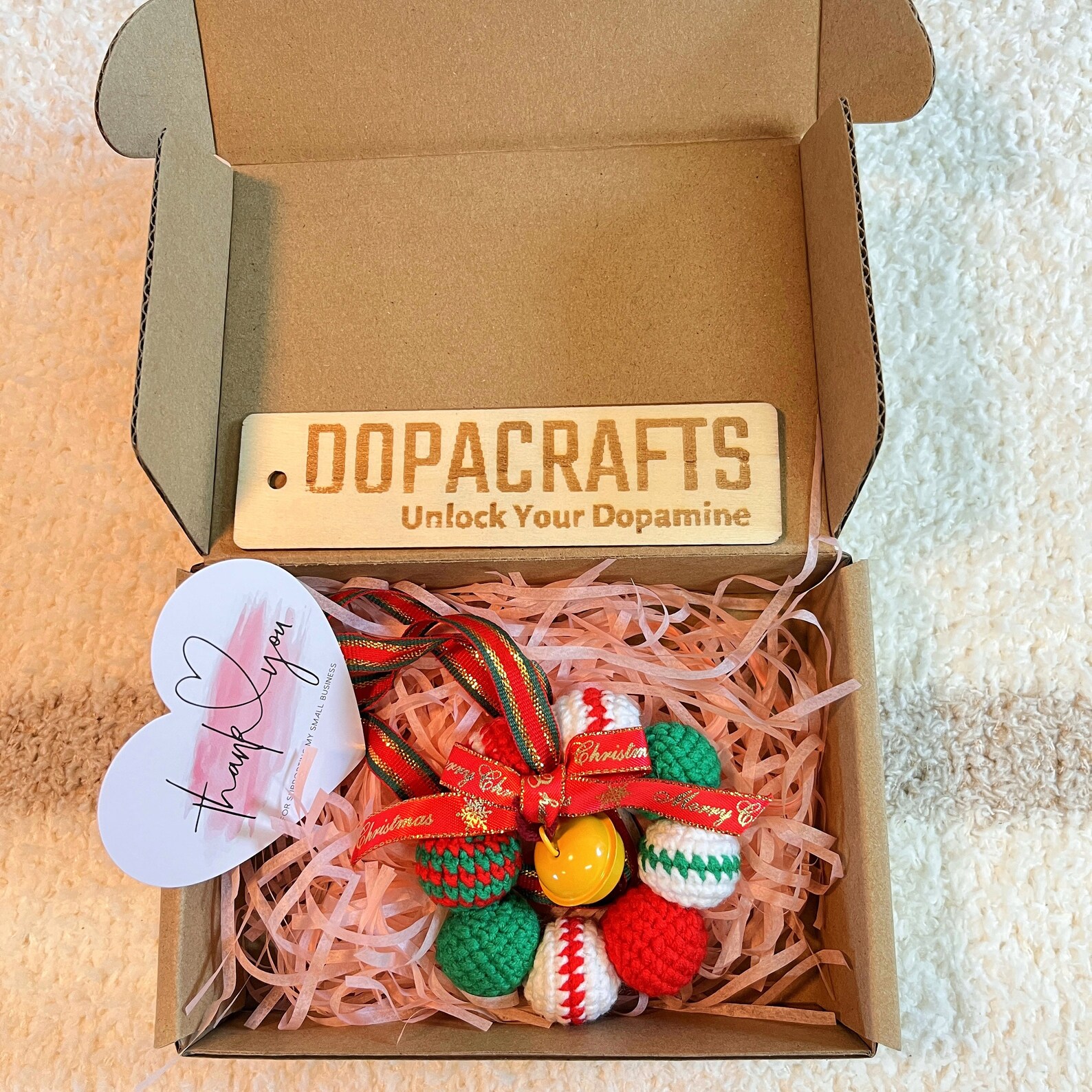 Christmas Decor Crochet Christmas Ornaments Car Accessories, Amigurumi