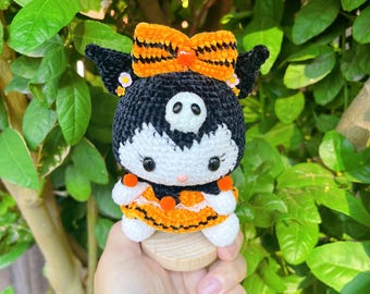 Kuromi Halloween Crochet Doll – Glow in the Dark Handmade Plush