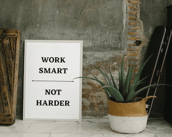 Office Wall Art, Office Decor, Inspirational Wall Art, Quote Wall Art, Motivational Quotes, Motivational Poster, Printable Large Wall Art