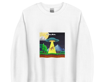 Cowsmic spaceship - Unisex Sweatshirt