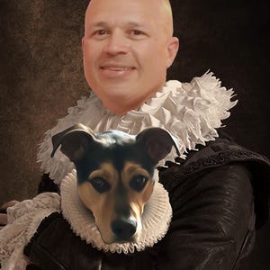 Retrato de mascota renacentista personalizado: regalo de disfraz clásico (solo digital) imagen 2