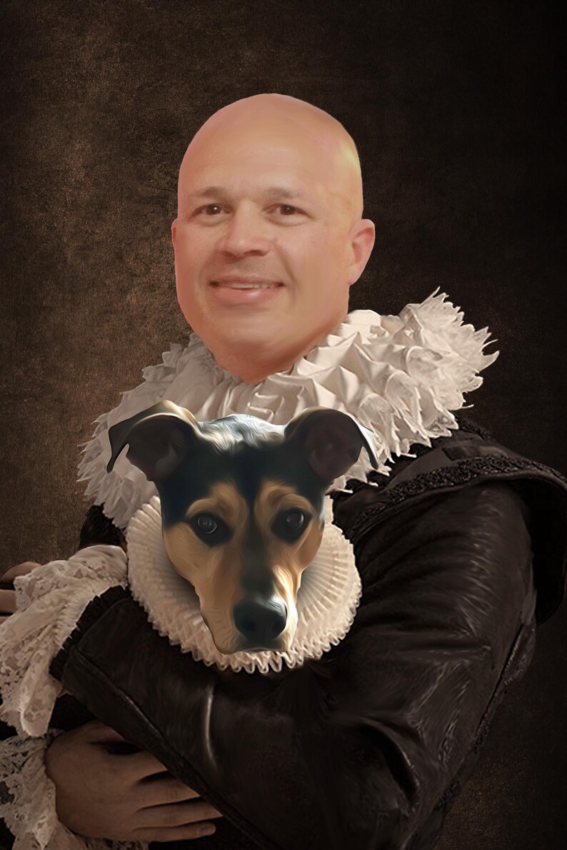 Retrato de mascota renacentista personalizado: regalo de disfraz clásico (solo digital) imagen 2