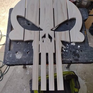 Adirondack Skull Punisher Chair Plan Step by Step Detailed - Etsy