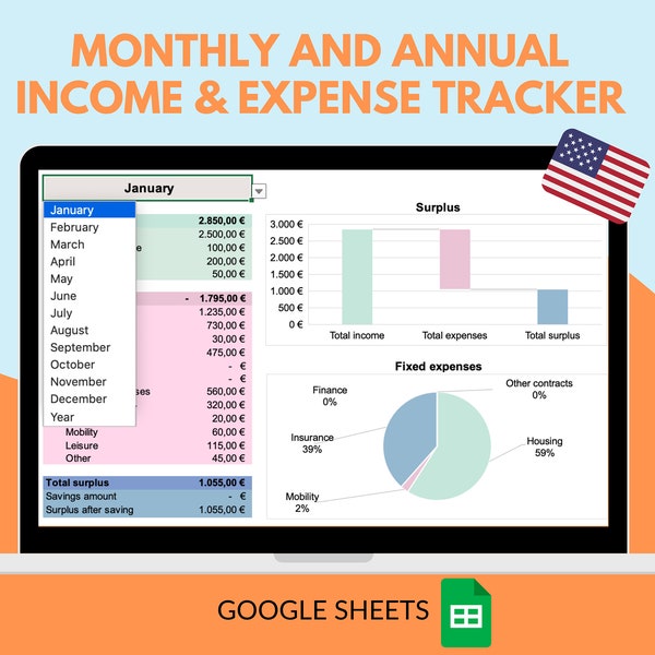 Check Expense Tracker Spreadsheet Etsy