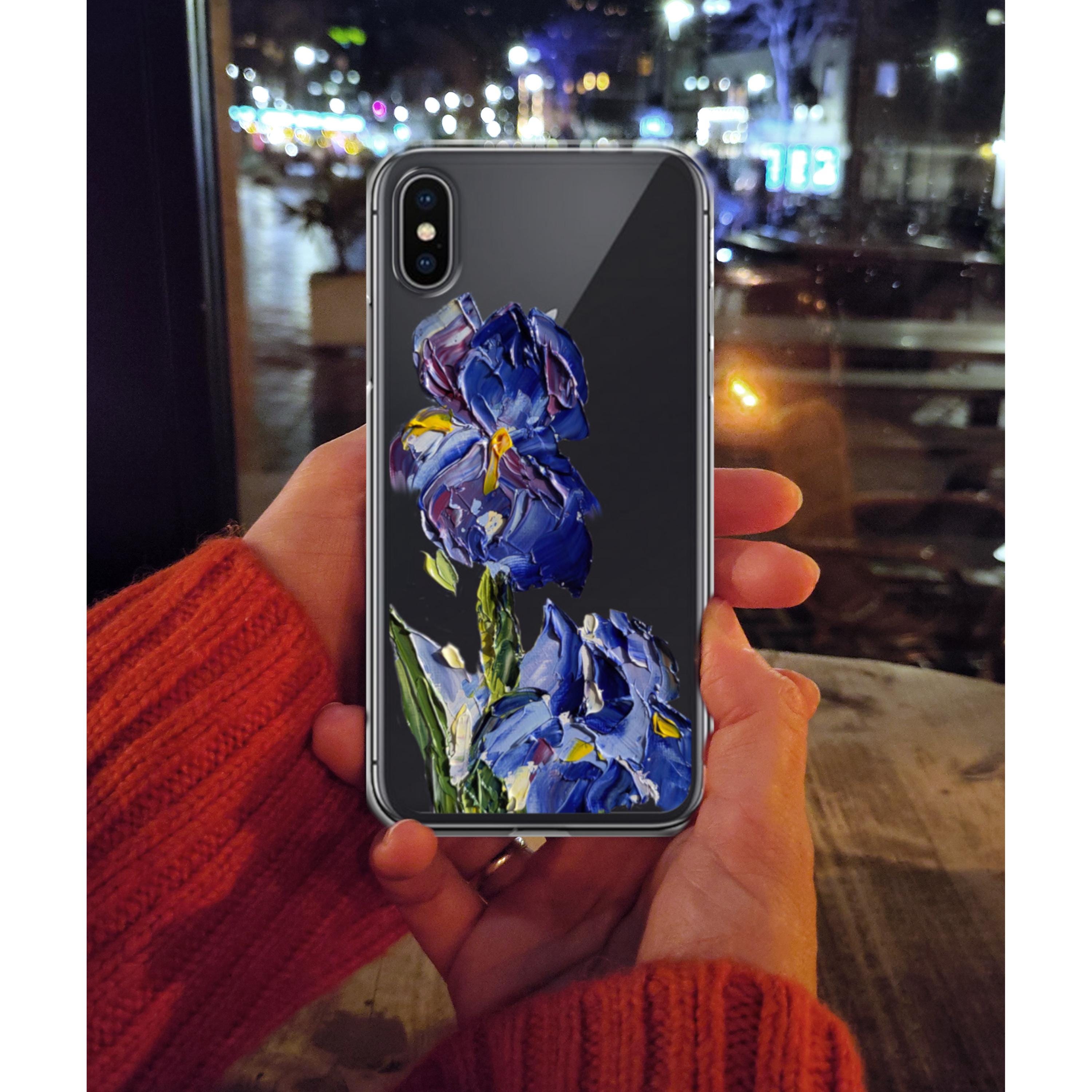 Iris iPhone Case: Clear Protective One-piece Floral Design - Etsy