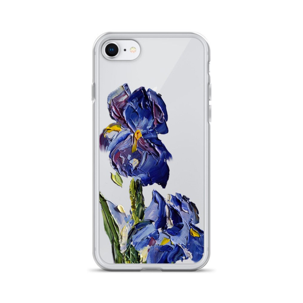 Iris iPhone Case: Clear Protective One-piece Floral Design - Etsy