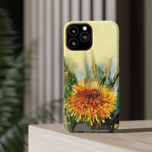 Kaarthouderhoes Dandelion-hoesje Bloemen Telefoonhoesje Samsung-hoesje iPhone-hoesje Dandelion-ontwerp Kaartsleuf hoesje iPhone