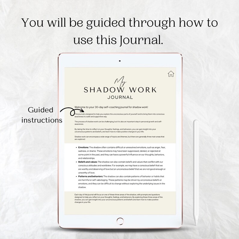 Shadow Work Journal Prompts Workbook, Book of Shadows, Therapy Journal ...