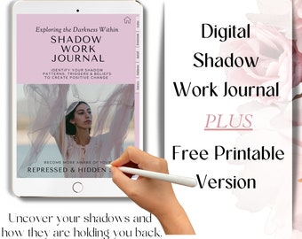 Shadow Work Journal Prompts Book Of Shadows Mental Health Printable Journal Shadow Work Workbook Therapy Journal Digital Shadow Work Prompt