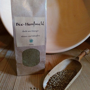 Biologisch, hennep, eiwitpoeder, hennepmeel, gereduceerde olie, eiwit