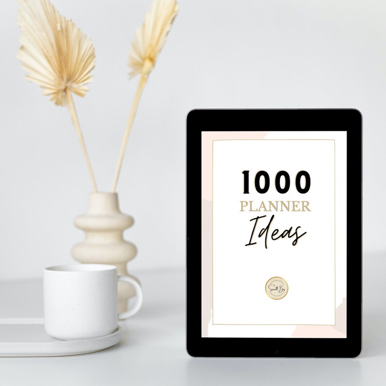 1000 Planner Ideas / Small Business / Digital Product Template / Small