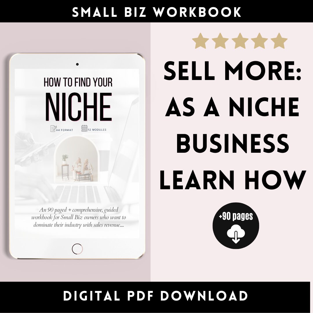 Niche Finder, How to Find Your Niche Business Workbook, Business