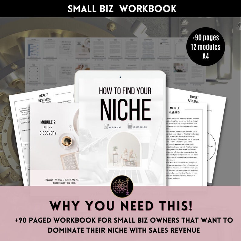 Niche Finder, How to Find Your Niche Business Workbook, Business