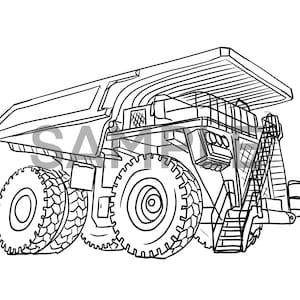 Kids coloring pages construction equipment realistic