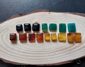 100% Natural Authentic Untreated Yemeni Agate, Aqeeq Yemani, from Yemen's Mountains, Suitable for Ring SQUARE AQEEQ
