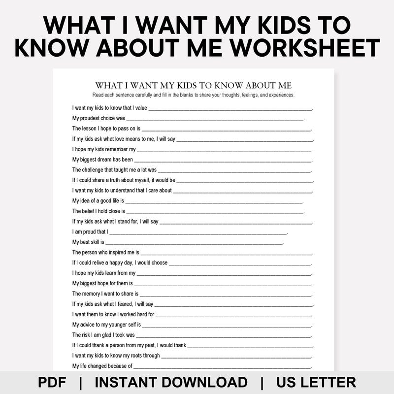 All About My Life Book - Etsy