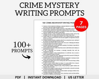 Crime Mystery Writing Prompts, Writing Prompts for Crime and Mystery, Crime and Mystery Story Ideas, Crime Prompts, Mystery Prompts