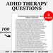 ADHD Therapy Questions, ADHD Therapy, Therapy Questions, Counseling ...
