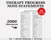 Therapy Progress Note Statements, Progress Notes, Progress Report, Psychotherapy Notes, Progress Note Template, Therapy Notes, Therapy Tools